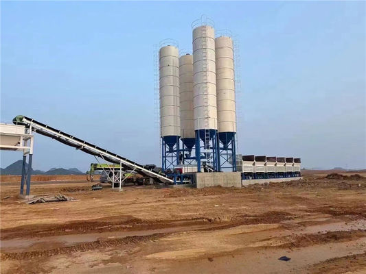Het Cement van de de Silogrond van het veiligheids Verticale Cement het Mengen zich Installatie op Plaatsopstelling