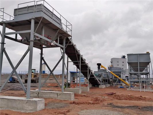 Het Cement van de wegenbouw stationair Grond het Mengen zich Installatiemateriaal 155KW
