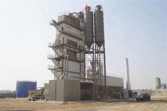 Hoog Nauwkeurigheid Vast Asphalt Batch Mix Plant 120t/H 160t/H Vriendschappelijke Eco