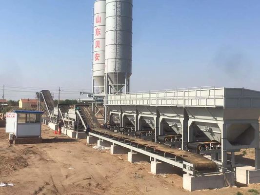 Elektriciteitsstabilisatie-grondmenginstallatie in gemeentelijke wegprojecten