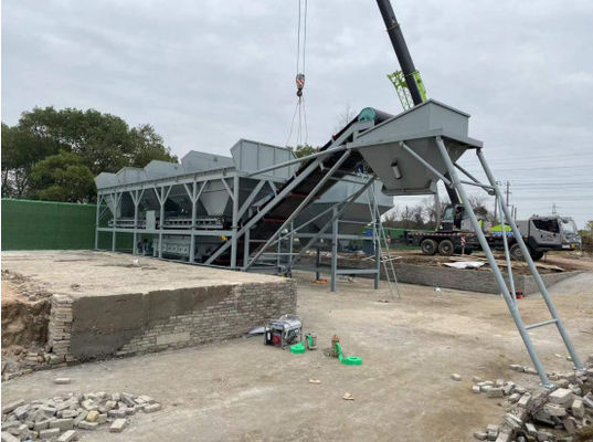 Gebruikersvriendelijke mobiele, gestabiliseerde grondmengstation zonder fundering